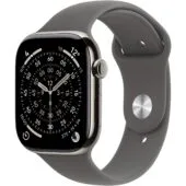 Apple Watch - S11 - Titan Natural Cellular 42mm (Sport Band Gray) M L