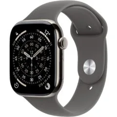 Apple Watch - S11 - Titan Natural Cellular 42mm (Sport Band Gray) M L