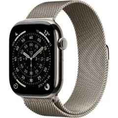 Apple Watch - S11 - Titan Natural Cellular 46mm (Milanaise Band natural) S M
