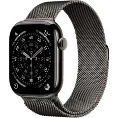 Apple Watch S11 Titan Schiefer Cellular 46mm (Milanaise Armband schiefer) M L