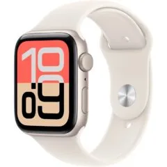 Apple Watch SE 3 Aluminium 44mm Polarstern (Sportarmband polarstern) S/M - Aluminium, 44mm, watchOS