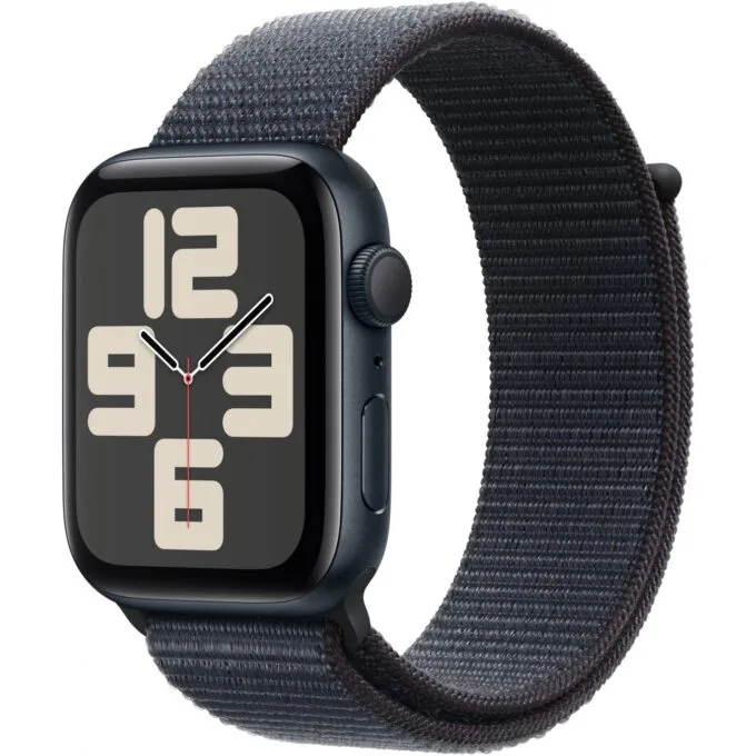 Apple Watch SE GPS 44mm Midnight Aluminium Case with Ink Sport Loop - 32 GB — image 1