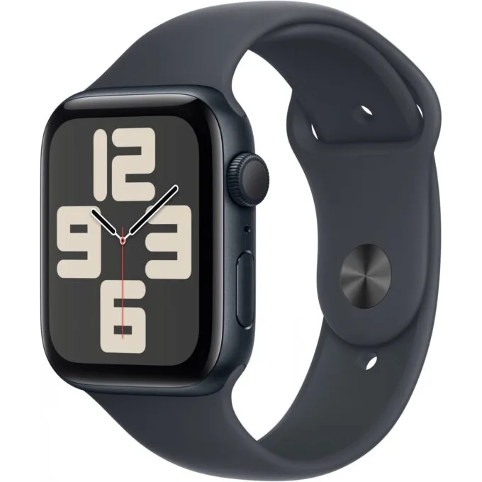 Apple Watch SE GPS 44mm Midnight Aluminium Case with Midnight Sport Band - S/M - — image 1