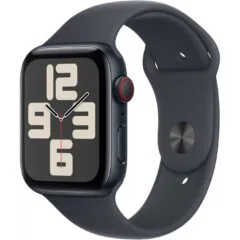 Apple Watch SE GPS + Cellular 44mm Midnight Aluminium Case with Midnight Sport Band - M/L - 32 GB, S8, Bluetooth 5.3
