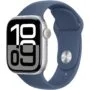 APPLE Watch Series 10 GPS + Cellular 42mm Silver Aluminium Case with Denim Sport Band - M/L - Silver, 42mm, Denim Sport Band