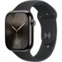 Apple Watch Series 10 GPS + Cellular 46mm Slate Titanium Case with Black Sport Band - Slate Titanium, 46mm