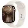 Apple Watch Series 10 - GPS + Cellular, 46mm Titanium Gold Case, Starlight Band - M/L