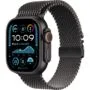 Apple Watch Ultra 2 GPS + Cellular 49mm Black Titanium Case with Black Titanium Milanese Loop - Size S