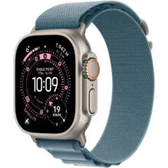 Apple Watch Ultra 3 Titanium Cellular 49mm Natur (Alpine Loop hellblau) Medium