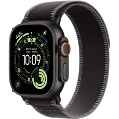 Apple Watch Ultra 3 Titanium Cellular 49mm Schwarz (Trail Loop schwarz kohlegrau) M L