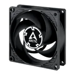 ARCTIC Lüfter P8 80 80 25 Max-80mm PWM regulated (Black) - P8 - Black