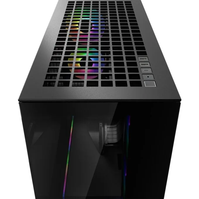 Arctic Xtender (Black) Mirror Black Window PC Case with Vertical GPU Mount - Midi Tower, E-ATX — image 5