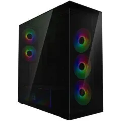 Arctic Xtender black window w o GPU vertical mount - Black EATX Midi Tower