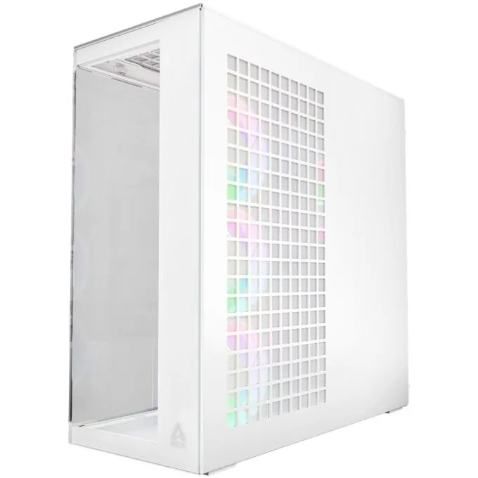 Arctic Xtender (White) transparent window with GPU vertical mount — image 3