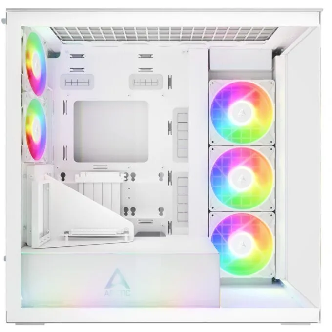Arctic Xtender (White) transparent window with GPU vertical mount — image 4