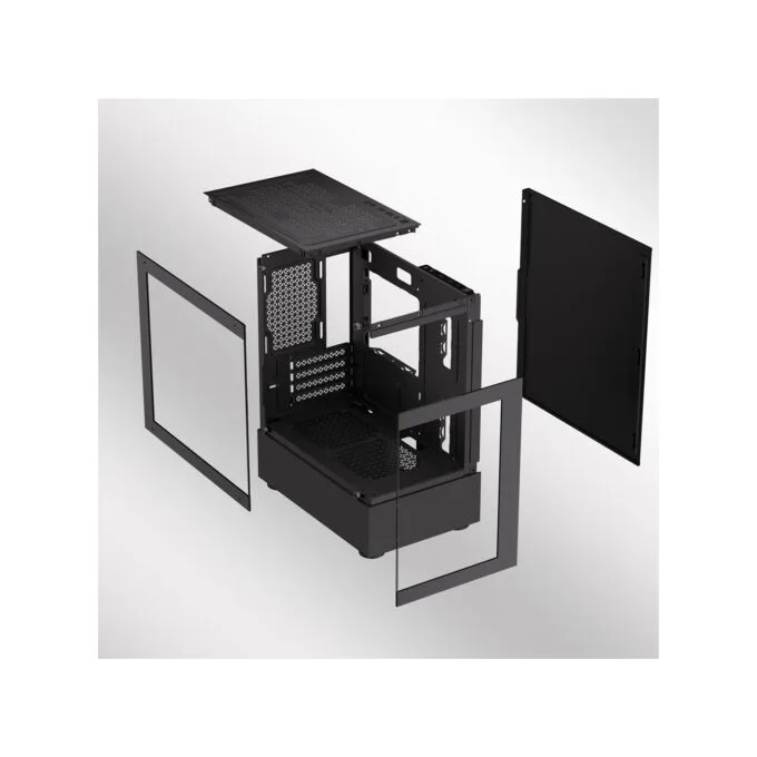 Armaggeddon Aquaron Duplex Black M‑ATX Case - 310 mm GPU, No Fans — image 8