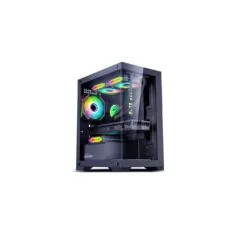 Armaggeddon Aquaron Micro ATX Gaming Case Black - AQUARONBLK