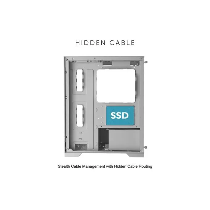 Armaggeddon Aquaron Micro ATX Gaming Case Black - AQUARONBLK — image 8