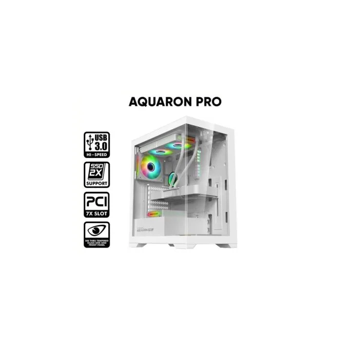 Armaggeddon Aquaron Pro ATX Gaming Case White — image 4