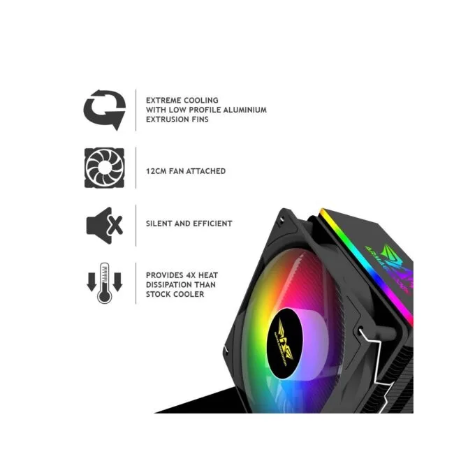 Armaggeddon Blizzard 2 ARGB CPU Cooler 120mm - Black — image 2