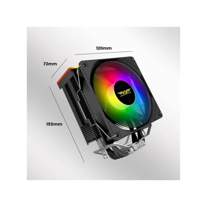 Armaggeddon Blizzard 2 ARGB CPU Cooler 120mm - Black — image 11