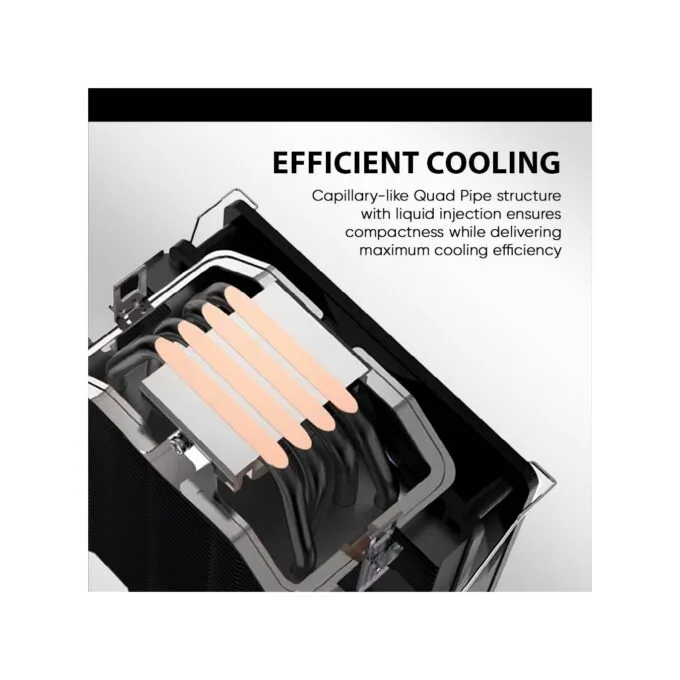 Armaggeddon Blizzard 2 ARGB CPU Cooler 120mm - Black — image 6