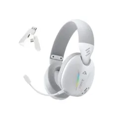 Armaggeddon Cosmic V Gaming Headset USB/3.5mm/2.4G/BT PU Leather Ultraclear White