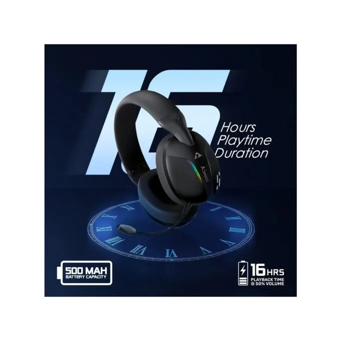 Armaggeddon Cosmic V Gaming Headset USB/3.5mm/2.4G/BT PU Leather Ultraclear White — image 6