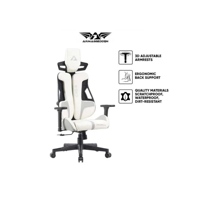 Armaggeddon EXO-III Gaming Chair PU Leather Salt Flat — image 8