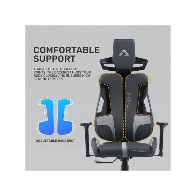 Armaggeddon EXO-III Gaming Chair PU Leather Salt Flat — image 10