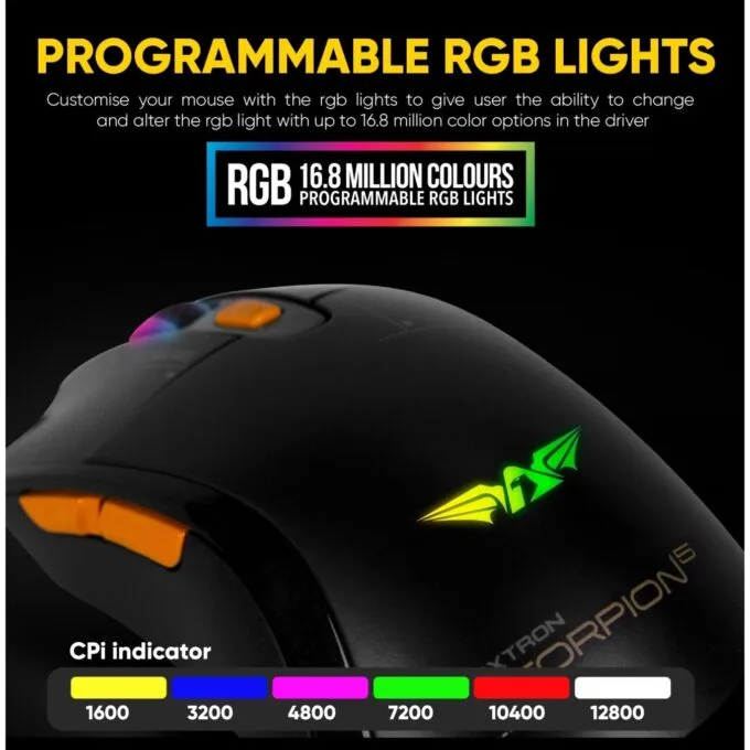 Armaggeddon Scorpion 5 Pro-Gaming Mouse with Free Mousepad — image 7