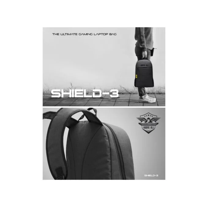 Armaggeddon SHIELD 3 Anti-Theft Gaming Laptop Backpack 15.6" Black — image 3