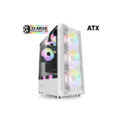Armaggeddon Tritron 2 ATX 3xARGB White Gaming Case