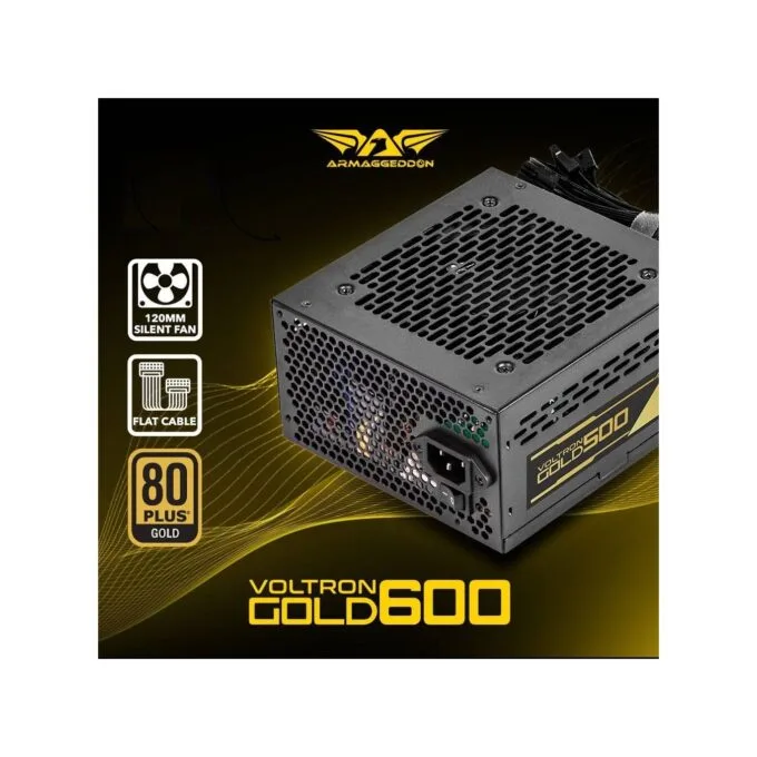 Armaggeddon Voltron Gold 600W 80+ Gold PSU - Black — image 2
