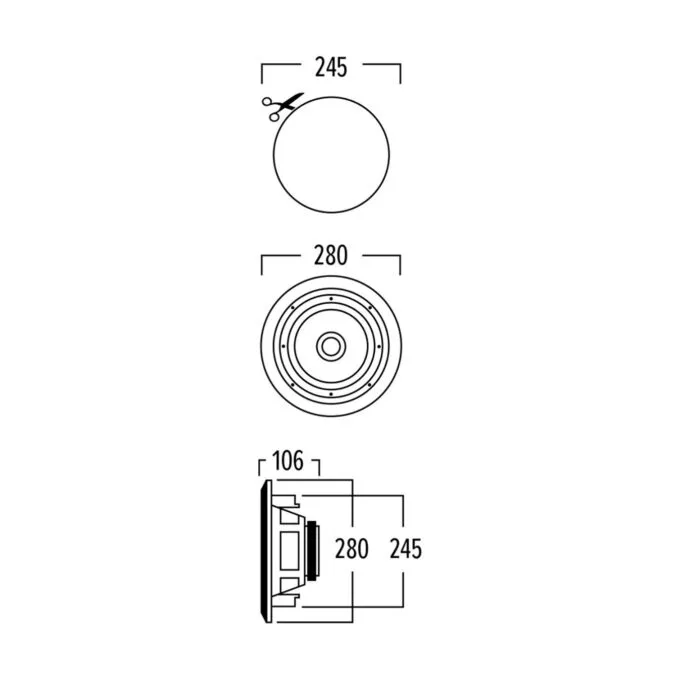 Artsound HAPPI - HPRO820 - Round Speakers 8'' 120W — image 6