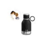 Asobu - Dog Bowl - Edelstahlflasche mit Hundenapf 1 Liter Schwarz