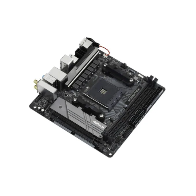 ASRock A520M-ITX AC (AM4) - AMD A520 Micro-ATX Motherboard, DDR4 2x DIMM (Up to 64GB), M.2, Wi-Fi 5 & Bluetooth 4.2 — image 3