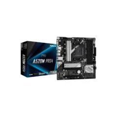 ASRock A520M Pro4 AM4 Micro-ATX Motherboard - A520 Chipset DDR4