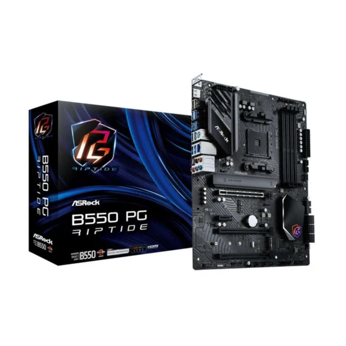 ASRock B550 Phantom Gaming Riptide - AM4 ATX Motherboard - DDR4, 128GB, 2x M.2, 6x SATA, 2.5Gb LAN, HDMI 2.1 — image 3
