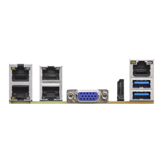 ASRock B550D4ID-2L2T - Mini-ITX AM4 Motherboard, B550 Chipset, 4x DDR4 up to 128GB, PCIe 4.0, Quad LAN, Passive Cooling - Green — image 4