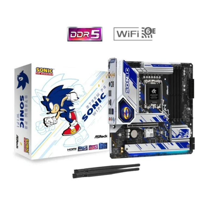 ASRock B760M PG Sonic WiFi - B760M PG SONIC - LGA1700, micro-ATX, DDR5, Wi-Fi 6E, 2.5GbE — image 6