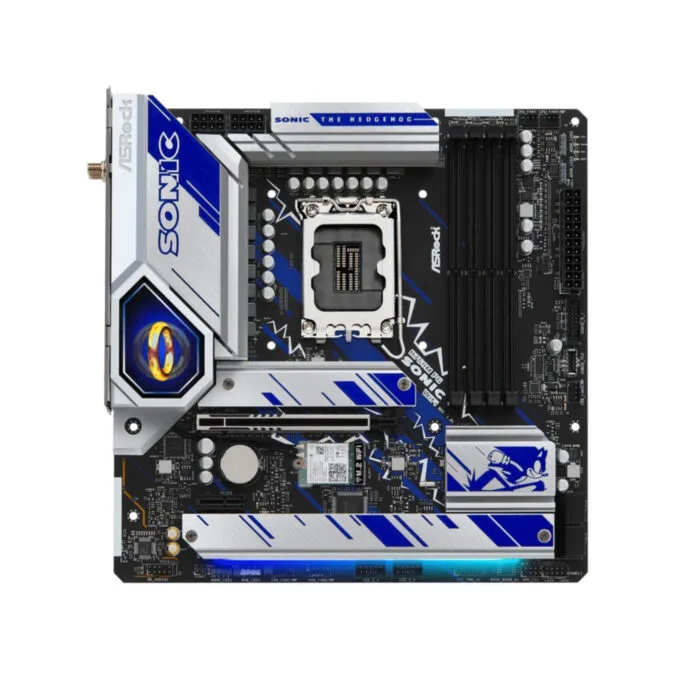 ASRock B760M PG Sonic WiFi - B760M PG SONIC - LGA1700, micro-ATX, DDR5, Wi-Fi 6E, 2.5GbE — image 2