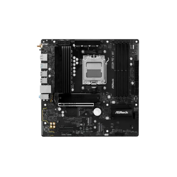 ASRock B850M Pro A WiFi - AM5 Micro-ATX Motherboard - DDR5, 4x DIMM, 256GB Max, Wi‑Fi 6E, 2.5Gb LAN, PCIe 5.0 — image 2