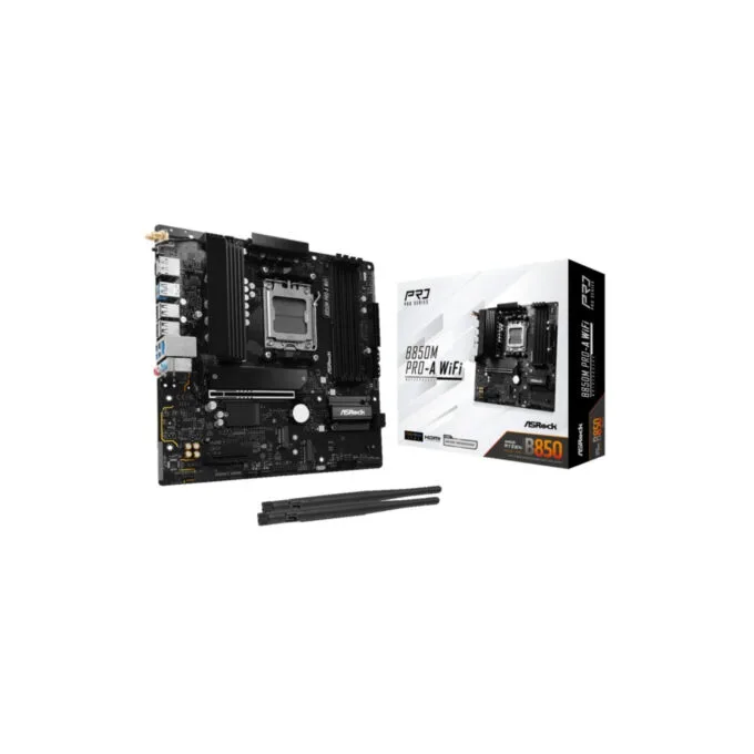 ASRock B850M Pro A WiFi - AM5 Micro-ATX Motherboard - DDR5, 4x DIMM, 256GB Max, Wi‑Fi 6E, 2.5Gb LAN, PCIe 5.0 — image 6