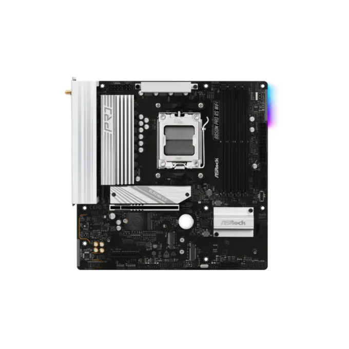 ASRock B850M Pro RS WiFi - B850M Pro RS - AM5 micro-ATX, DDR5, 256GB max, Wi‑Fi 6E, 2.5Gb LAN, HDMI 2.1 — image 2