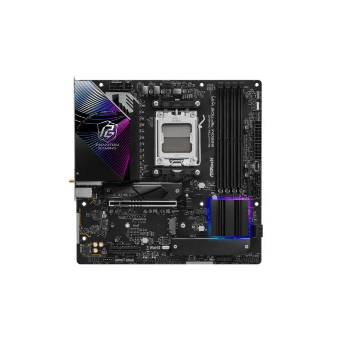 ASRock B850M Riptide WiFi - AM5 microATX DDR5 Motherboard, 4 DIMM 256GB, PCIe 5.0 x16, 2.5Gb LAN, Wi-Fi 7 — image 2