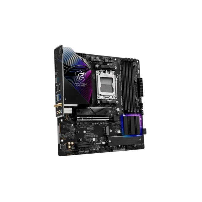 ASRock B850M Riptide WiFi - AM5 microATX DDR5 Motherboard, 4 DIMM 256GB, PCIe 5.0 x16, 2.5Gb LAN, Wi-Fi 7 — image 3
