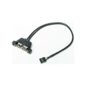 ASRock DeskMini 2x USB 2.0 Internal Cable - Black - Front Panel/Motherboard Connector