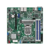 ASRock E3C252D4U - micro-ATX LGA1200 Motherboard - Intel Xeon E-2300 support, DDR4 up to 32GB, ECC, AST2500 iGPU, Intel I210 LAN
