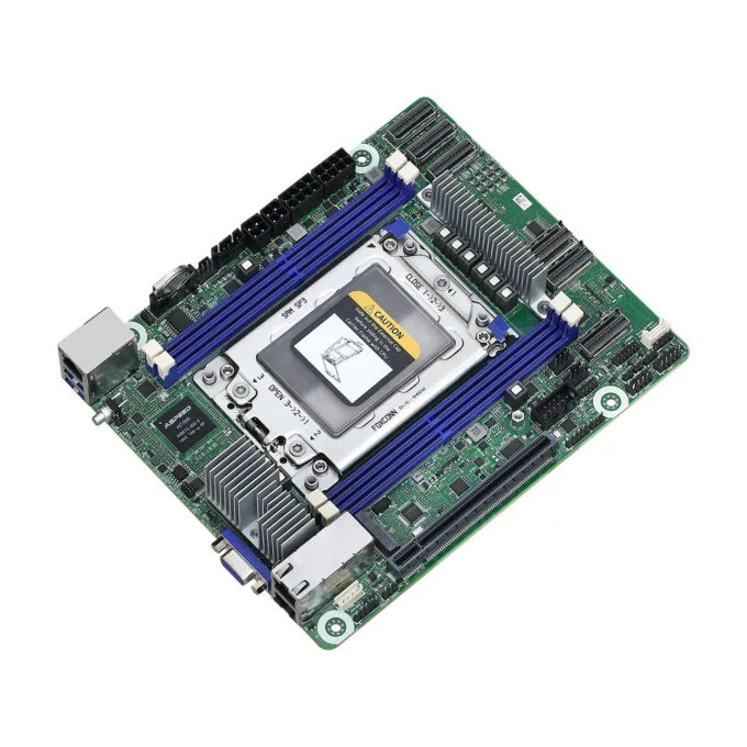 ASRock ROMED4ID-2T - mini-ITX Server Motherboard, Socket SP3 for AMD EPYC, 4x DDR4 up to 256GB, PCIe 4.0, Dual 10GbE — image 2